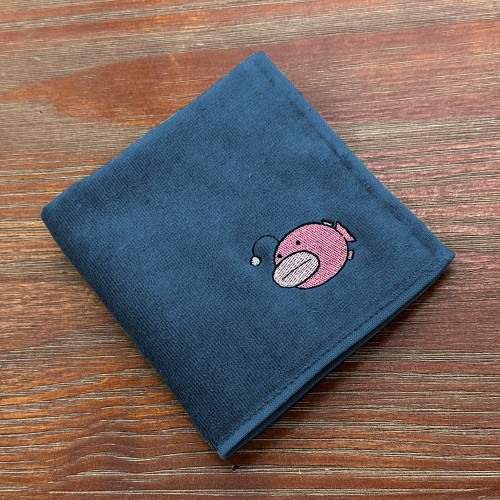 ガールズ&パンツァー 最終章 あんこうチーム 刺繍ハンドタオル/NAVY - AniSmile