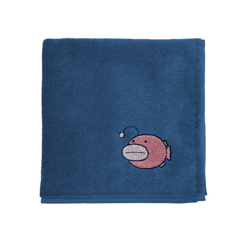 ガールズ&パンツァー 最終章 あんこうチーム 刺繍ハンドタオル/NAVY 图片 2 | AniSmile