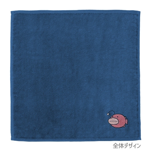 ガールズ&パンツァー 最終章 あんこうチーム 刺繍ハンドタオル/NAVY 图片 3 | AniSmile