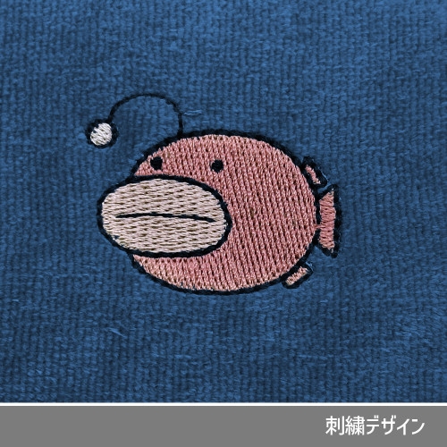 ガールズ&パンツァー 最終章 あんこうチーム 刺繍ハンドタオル/NAVY 图片 4 | AniSmile
