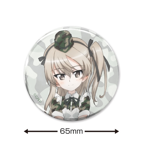 ガールズ&パンツァー 最終章 島田愛里寿 65mm缶バッジ ミリタリーメイドver. Image 2 | AniSmile