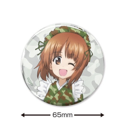 ガールズ&パンツァー 最終章 西住みほ 65mm缶バッジ ミリタリーメイドver. Image 2 | AniSmile