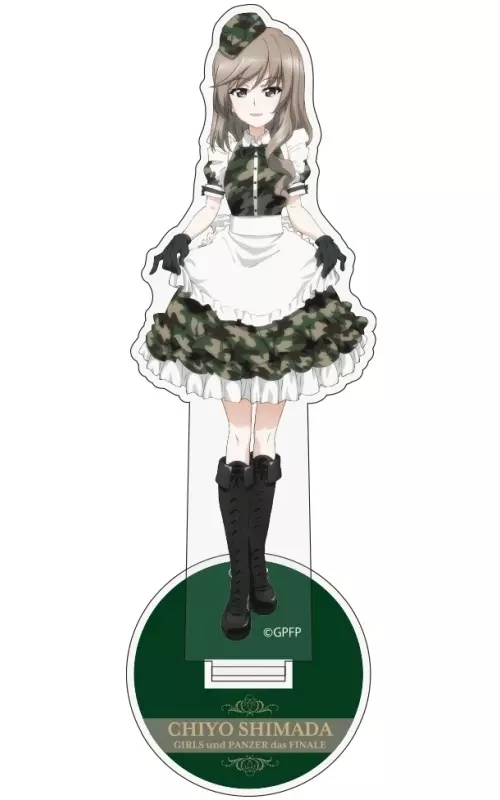 ガルパン 最終章 描き下ろし 島田千代 アクリルスタンド ミリタリーメイドver. 画像 2 | AniSmile