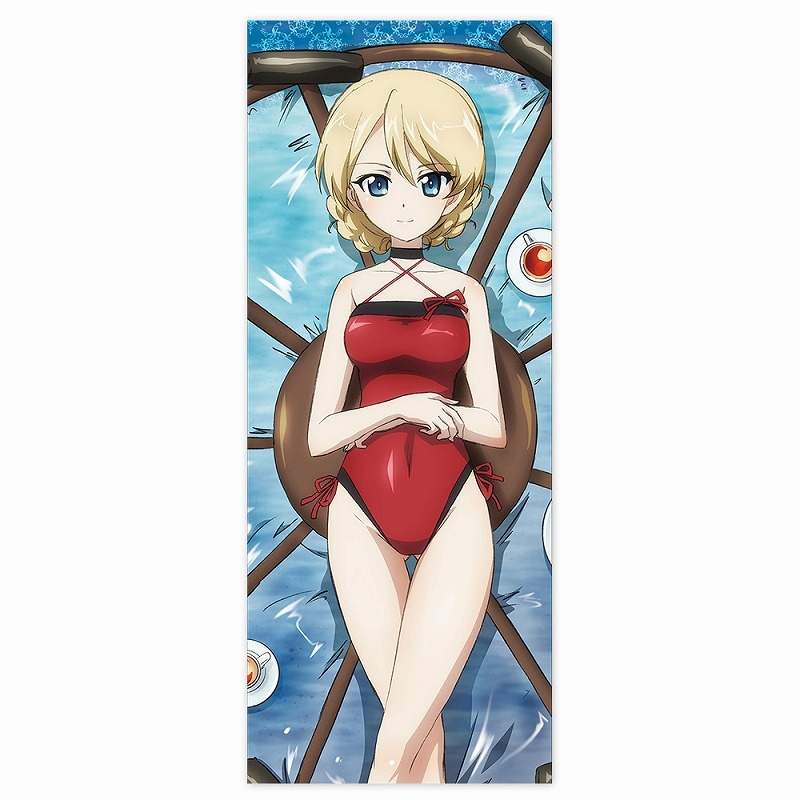 ガールズ&パンツァー 最終章 ダージリン ハイブリッドフェイスタオル 赤水着Ver. - AniSmile