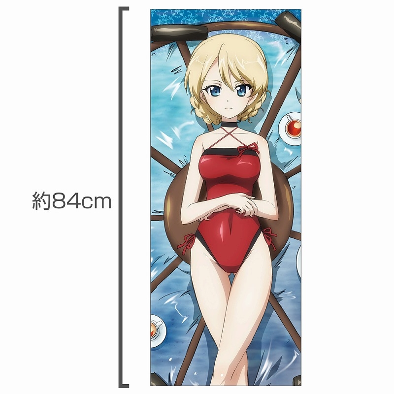 ガールズ&パンツァー 最終章 ダージリン ハイブリッドフェイスタオル 赤水着Ver. Image 2 | AniSmile