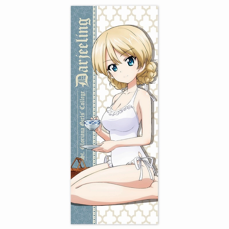ガールズ&パンツァー 最終章 ダージリン ハイブリッドフェイスタオル 白水着Ver. - AniSmile