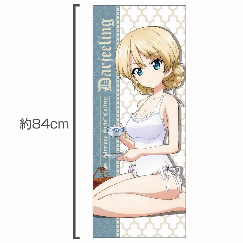 ガールズ&パンツァー 最終章 ダージリン ハイブリッドフェイスタオル 白水着Ver. 图片 2 | AniSmile