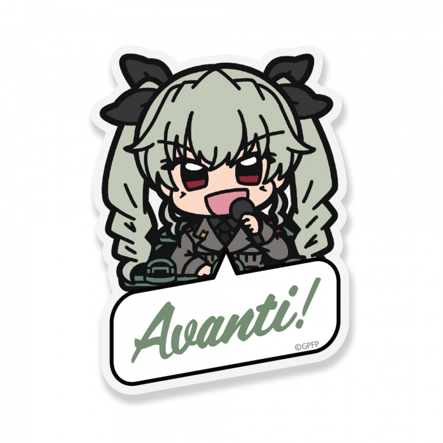 ガールズ&パンツァー 最終章 アンチョビ アクリルピョコッテ - AniSmile