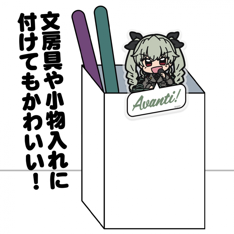 ガールズ&パンツァー 最終章 アンチョビ アクリルピョコッテ Image 3 | AniSmile