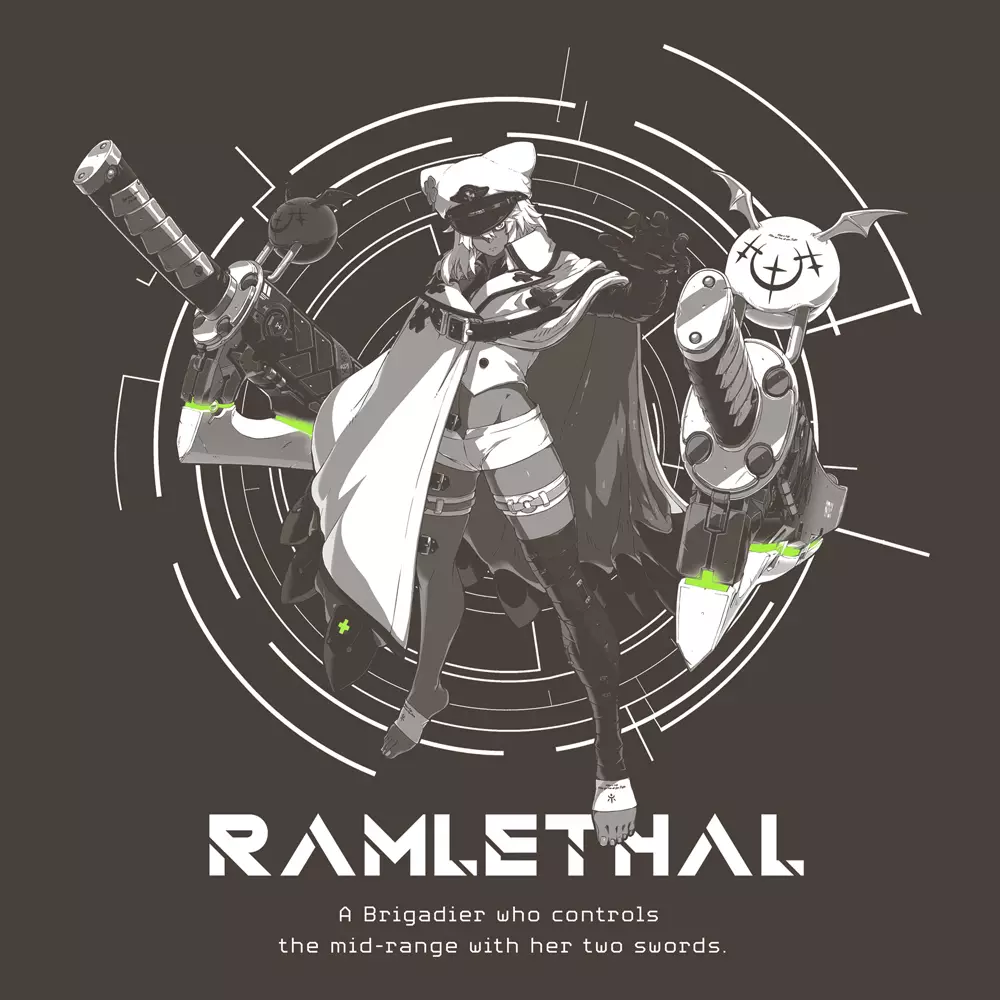 GUILTY GEAR -STRIVE- ラムレザル Tシャツ/CHARCOAL-L 画像 2 | AniSmile