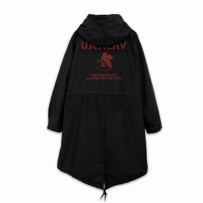 EVANGELION U.N.NERV M-51ジャケット/BLACK-L 画像 2 | AniSmile