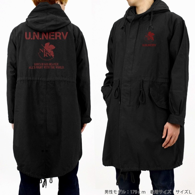 EVANGELION U.N.NERV M-51ジャケット/BLACK-L 画像 4 | AniSmile