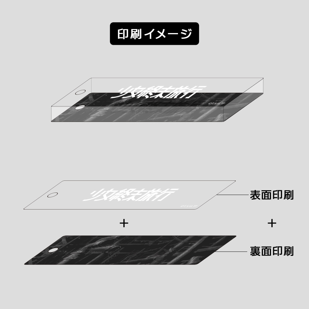 [少女終末旅行]アクリルキーホルダー(ロゴ) Image 2 | AniSmile