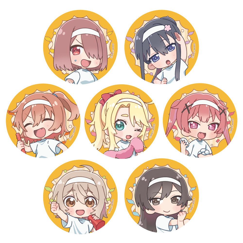 [私に天使が舞い降りた!プレシャス・フレンズ]トレーディング缶バッジ(ミニキャラ/運動会) - AniSmile