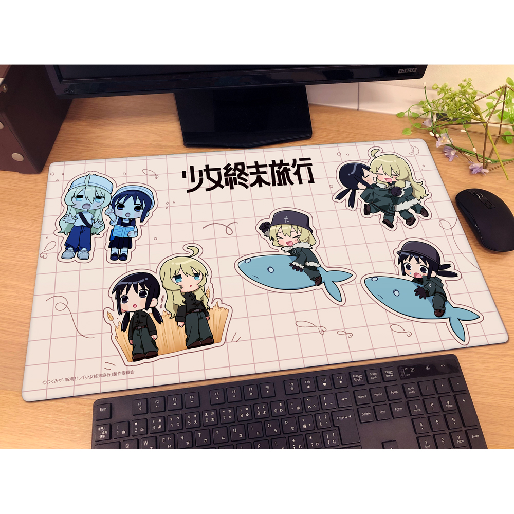 [少女終末旅行]ラバーマット(ミニキャラ) Image 2 | AniSmile