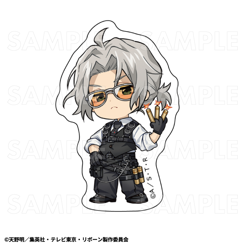 『家庭教師ヒットマンREBORN!』【BATTLE MODE BLACK】ちびキャラver. トレーディングダイカットステッカー 图片 4 | AniSmile