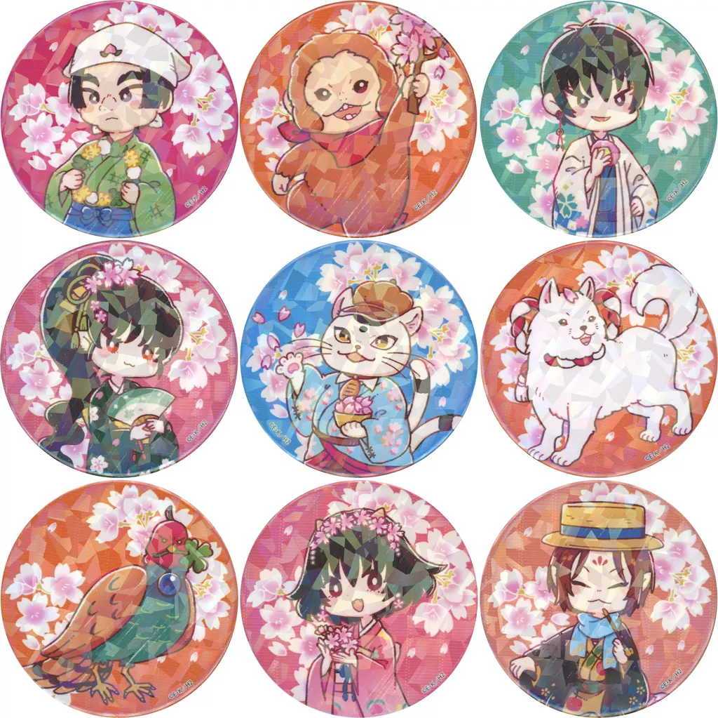 ホログラム缶バッジ(65mm)「TVアニメ『鬼灯の冷徹』」02/春ver. ブラインド(全9種)(グラフアートイラスト) - AniSmile