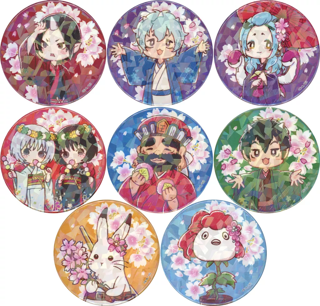 ホログラム缶バッジ(65mm)「TVアニメ『鬼灯の冷徹』」01/春ver. ブラインド(全8種)(グラフアートイラスト) - AniSmile
