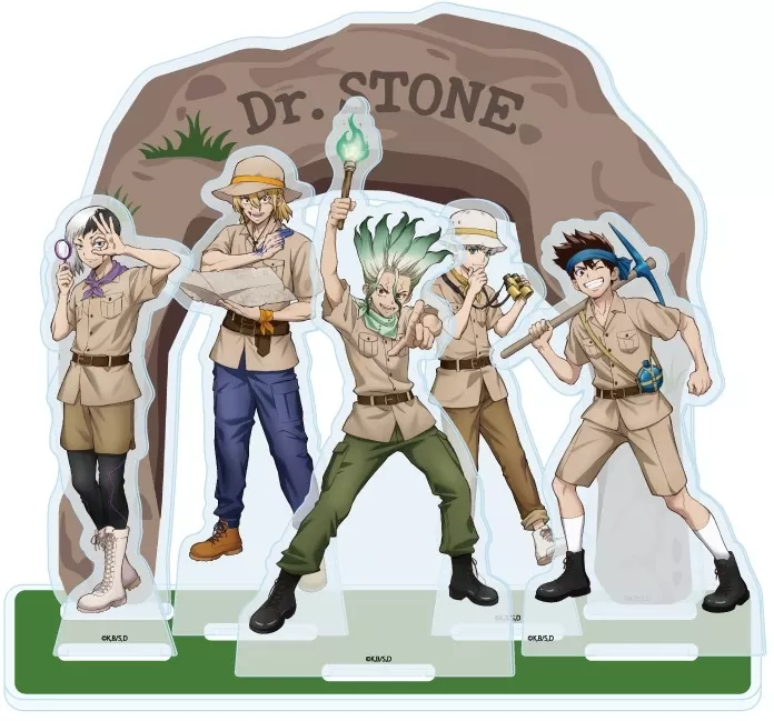 プレミアム アクリルジオラマプレート「Dr.STONE」04/探検家ver. 集合デザイン(描き下ろしイラスト) Image 2 | AniSmile