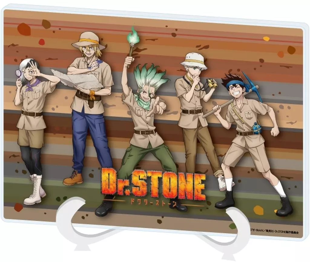 アクリルアートボード(A5サイズ)「Dr.STONE」07/探検家ver. 集合デザイン(描き下ろしイラスト) - AniSmile