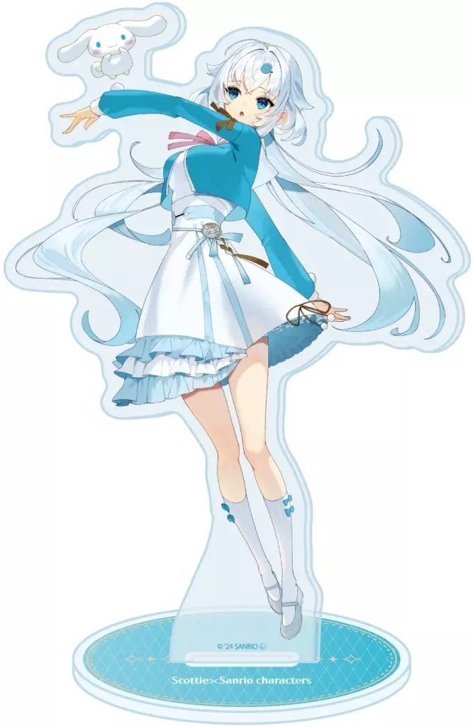 アクリルスタンド「スコッティ×サンリオキャラクターズ」04/シナモロール(コラボイラスト) - 公式商品画像 | AniSmile