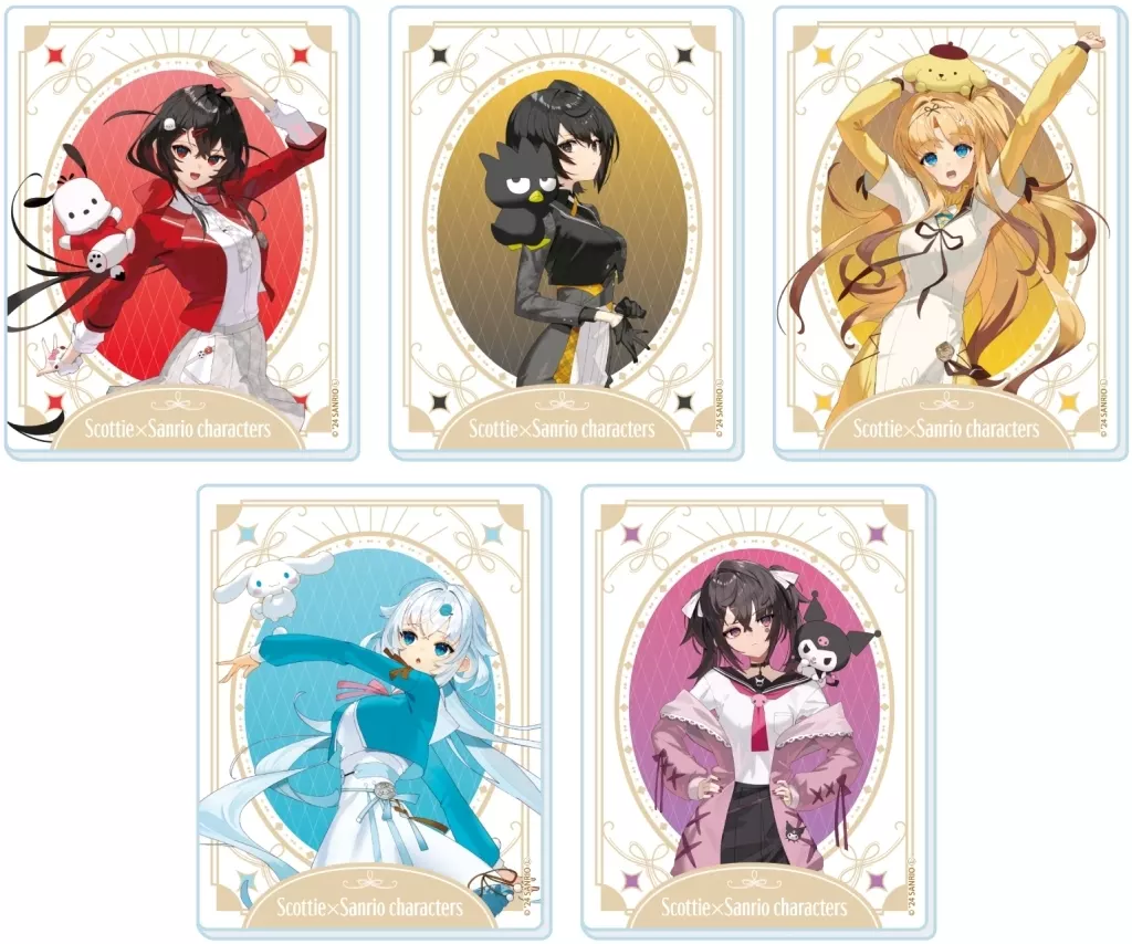 アクリルカード「スコッティ×サンリオキャラクターズ」01/ブラインド(全5種)(コラボイラスト) - 公式商品画像 | AniSmile