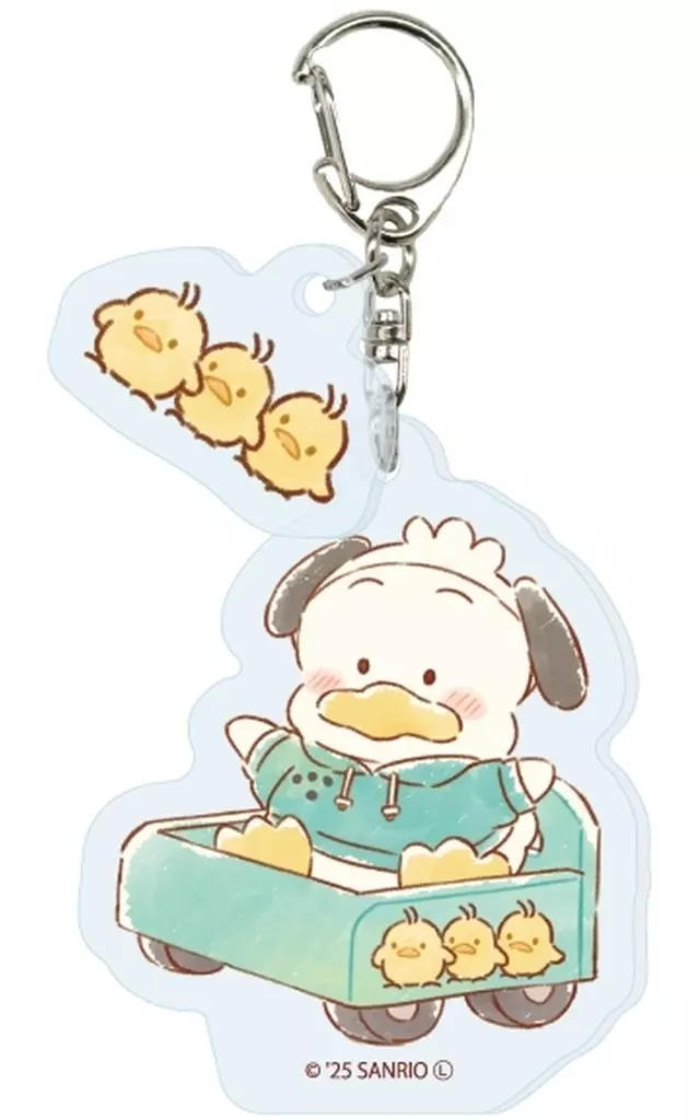 パーツ付きアクリルキーホルダー「はぴだんぶい」08/あひるのペックル(グラフアートイラスト) - 公式商品画像 | AniSmile