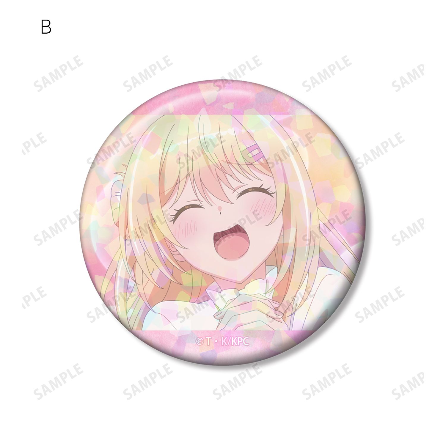 『クラスで2番目に可愛い女の子と友だちになった』 天海夕 ホログラム缶バッジ2個セット 画像 4 | AniSmile