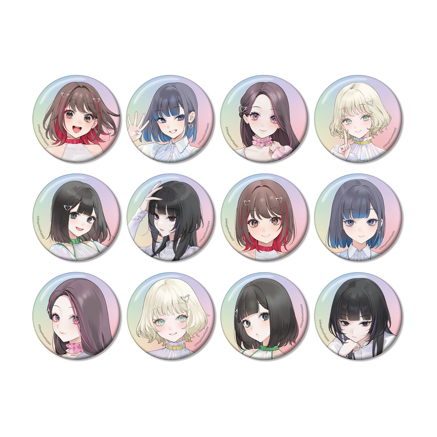 ネガティヴハッピィ トレーディング缶バッジ(単位/単品) 图片 2 | AniSmile