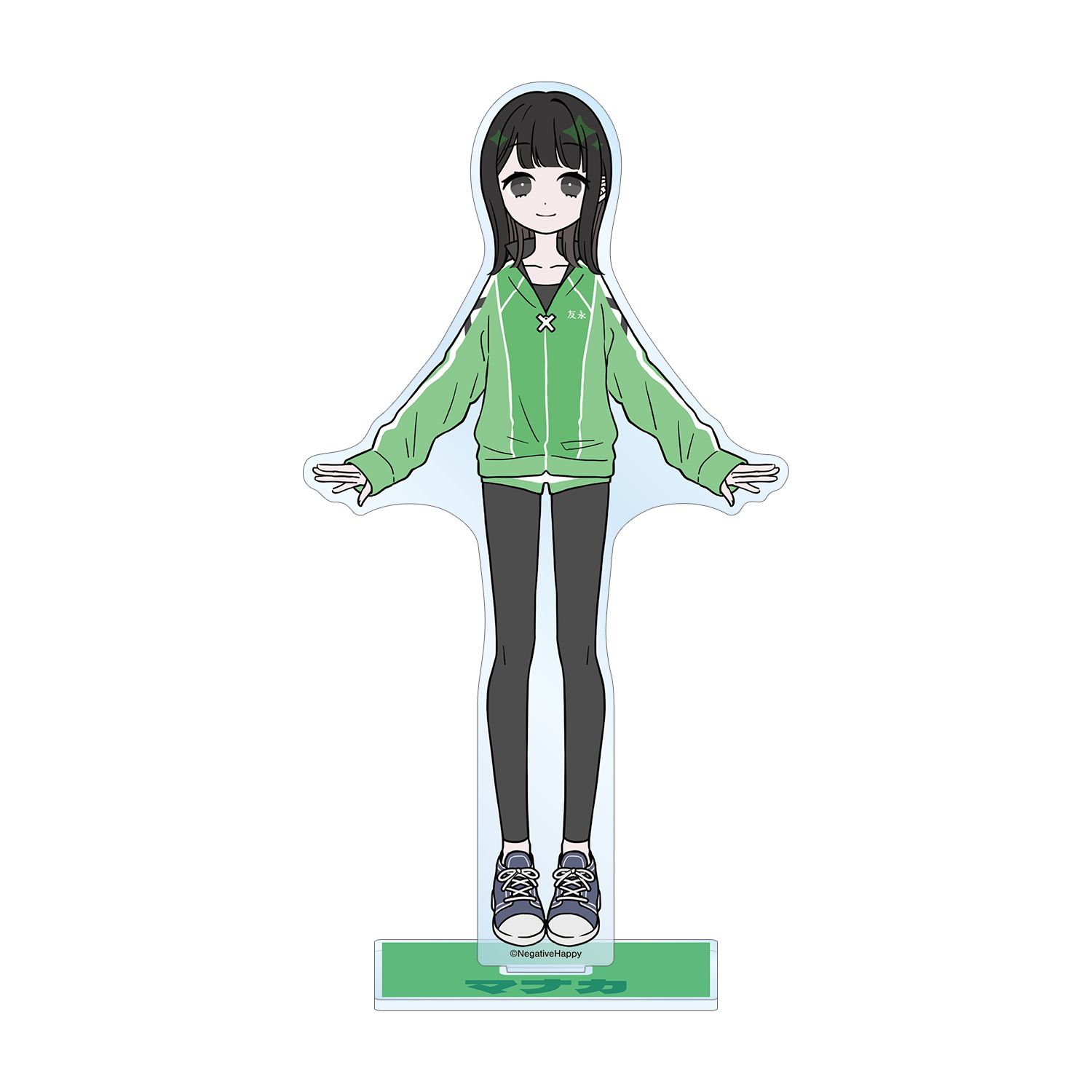 ネガティヴハッピィ マナカ ネガティヴver. BIGアクリルスタンド - AniSmile