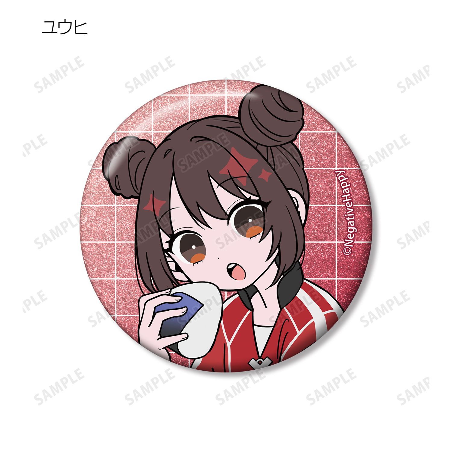 ネガティヴハッピィ 描き下ろし トレーディング ネガティヴver. グリッター缶バッジ(単位/単品) Image 3 | AniSmile