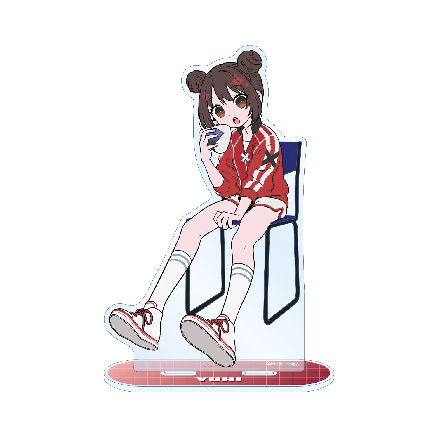 ネガティヴハッピィ 描き下ろし ユウヒ ネガティヴver. BIGアクリルスタンド - AniSmile