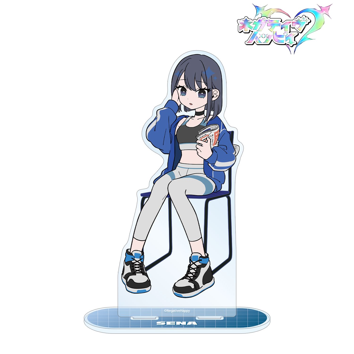 ネガティヴハッピィ 描き下ろし セナ ネガティヴver. BIGアクリルスタンド Image 2 | AniSmile