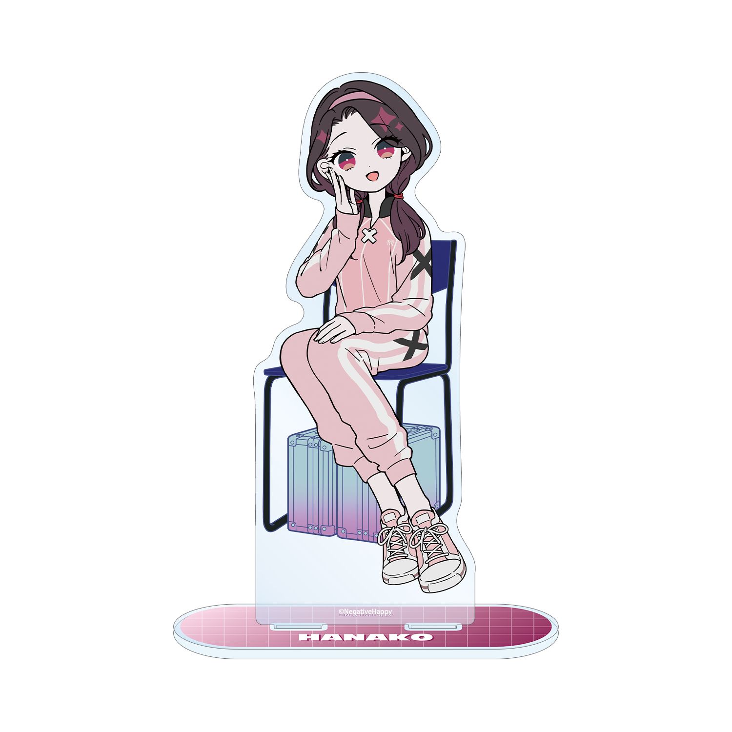 ネガティヴハッピィ 描き下ろし ハナコ ネガティヴver. BIGアクリルスタンド - AniSmile