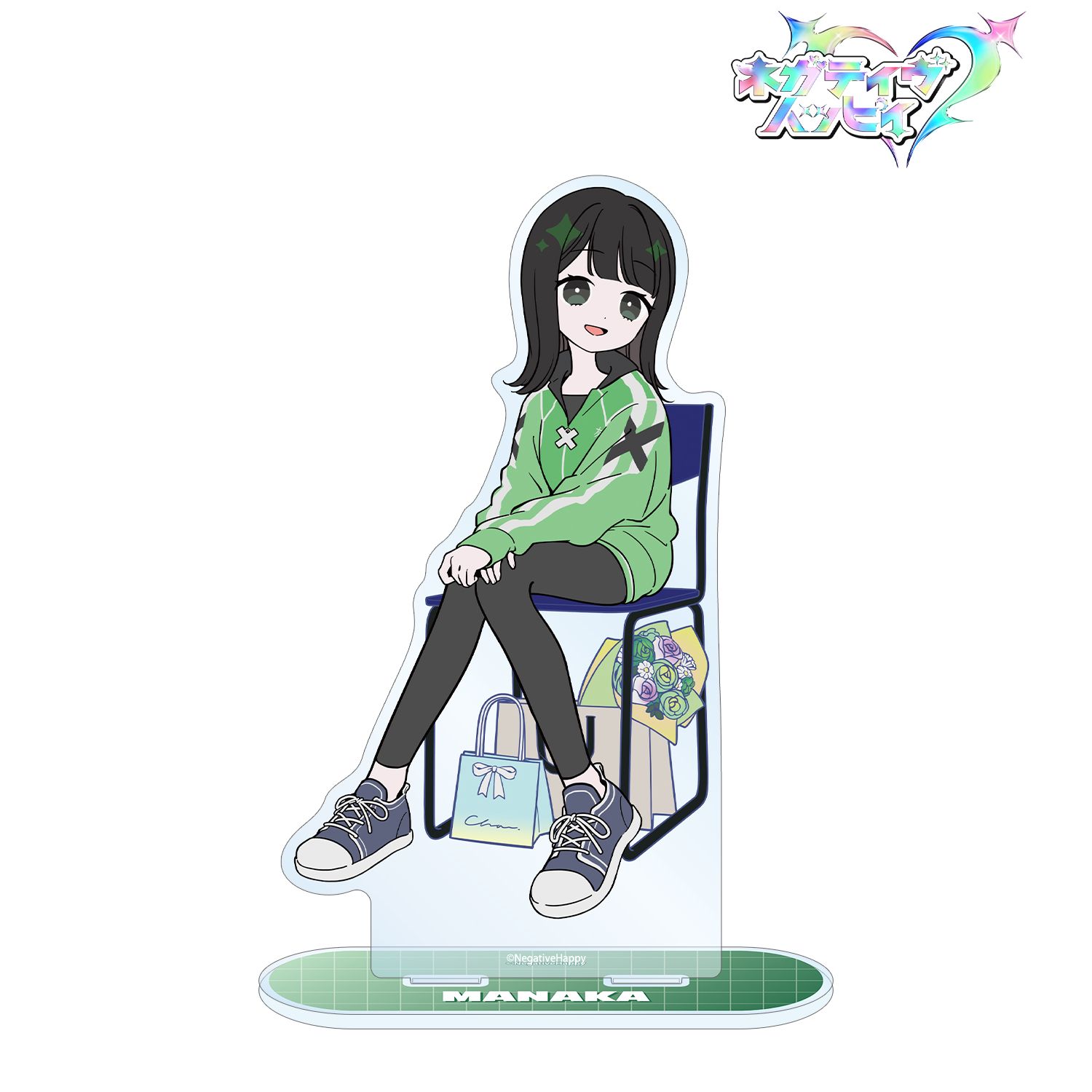 ネガティヴハッピィ 描き下ろし マナカ ネガティヴver. BIGアクリルスタンド 图片 2 | AniSmile