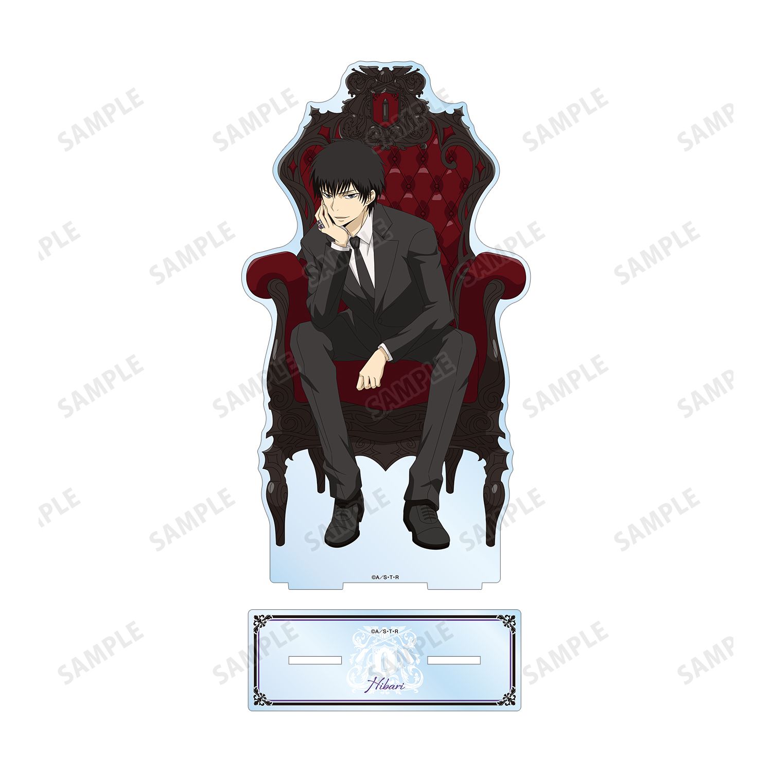 TVアニメ『家庭教師ヒットマンREBORN!』 描き下ろしイラスト 雲雀 恭弥(10年後) 玉座ver. 特大アクリルスタンド Image 3 | AniSmile