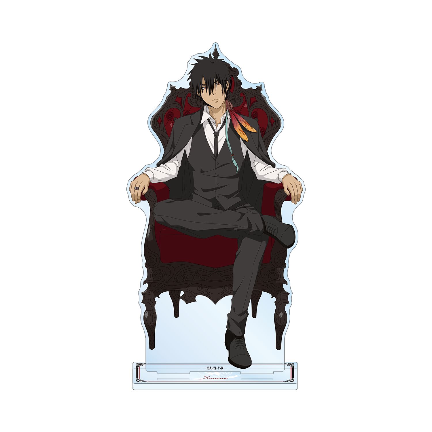 TVアニメ『家庭教師ヒットマンREBORN!』 描き下ろしイラスト XANXUS(10年後) 玉座ver. 特大アクリルスタンド - AniSmile