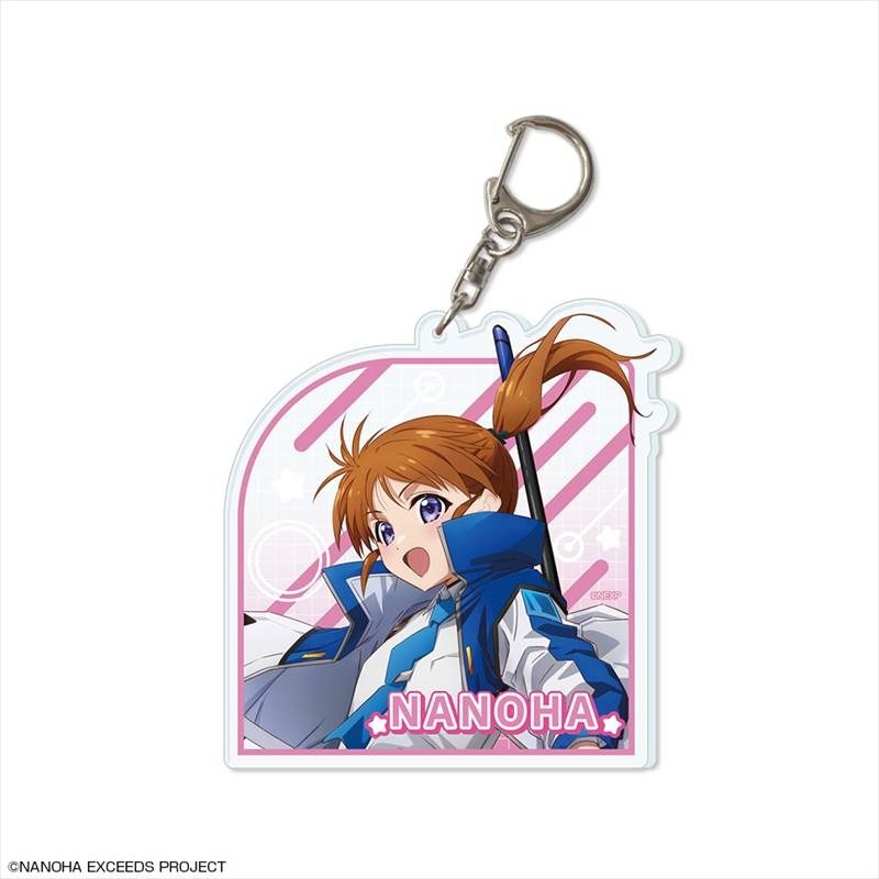魔法少女リリカルなのは EXCEEDS Gun Blaze Vengeance ビッグアクリルキーホルダー デザイン04(高町なのは/B) - AniSmile
