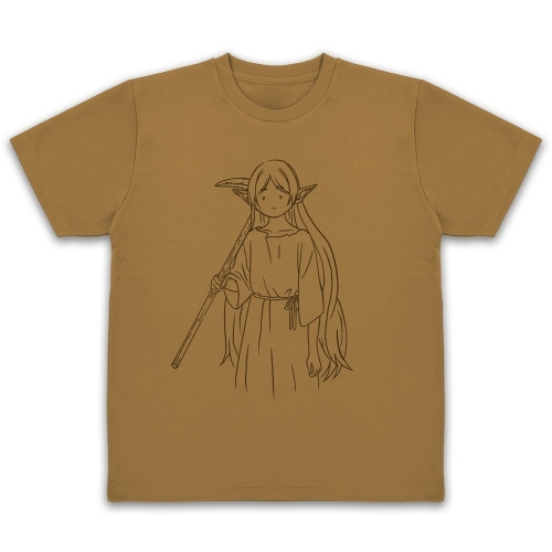 葬送のフリーレン フリーレン 「鉱山で300年働くことになっちゃった」 ドライTシャツ/COYOTE-M 画像 2 | AniSmile