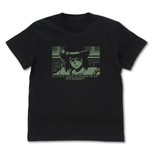 攻殻機動隊 THE GHOST IN THE SHELL 「そうしろとささやくのよ、私のゴーストが」 Tシャツ/BLACK-L 图片 2 | AniSmile