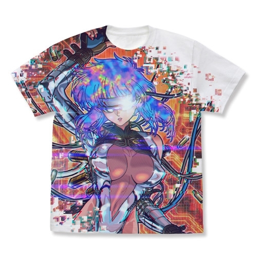 攻殻機動隊 THE GHOST IN THE SHELL 草薙素子 フルグラフィックTシャツ/WHITE-S - official product image | AniSmile