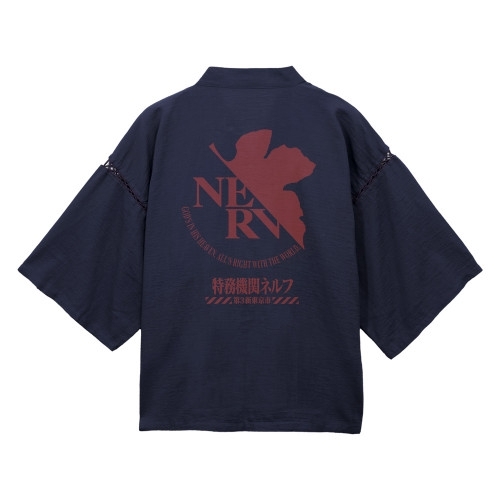 EVANGELION NERV 甚平/紺-大(XL~XXL) 画像 2 | AniSmile