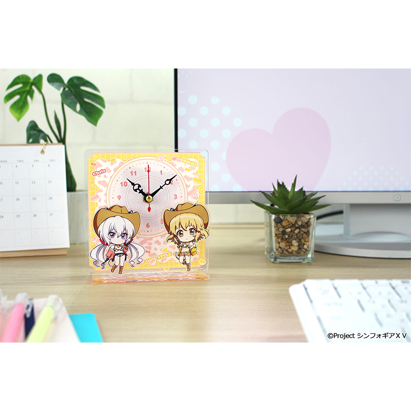 戦姫絶唱シンフォギアXV ぷちちょこミニアクリル置時計【立花 響&雪音クリス】カウガールver. 图片 4 | AniSmile