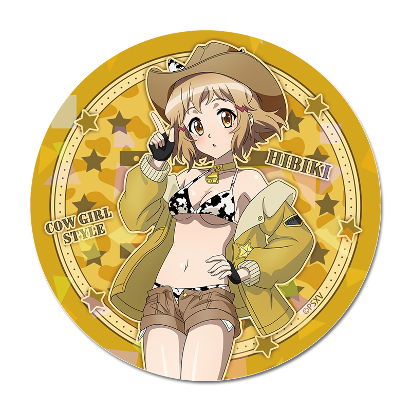 戦姫絶唱シンフォギアXV 描き下ろし キラキラBIG缶バッジ【立花 響】カウガールver. - AniSmile