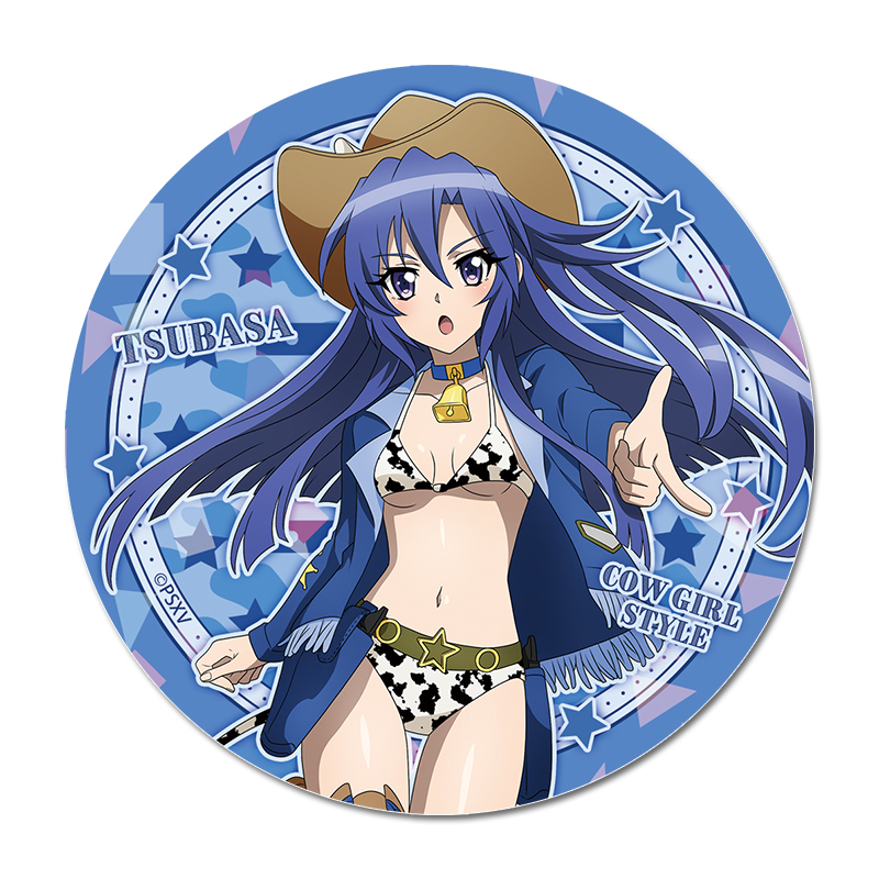 戦姫絶唱シンフォギアXV 描き下ろし キラキラBIG缶バッジ【風鳴 翼】カウガールver. 画像 3 | AniSmile