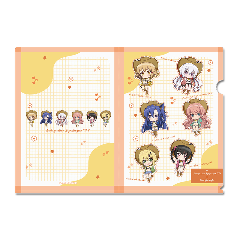 戦姫絶唱シンフォギアXV ぷちちょこクリアファイル カウガールver. - official product image | AniSmile