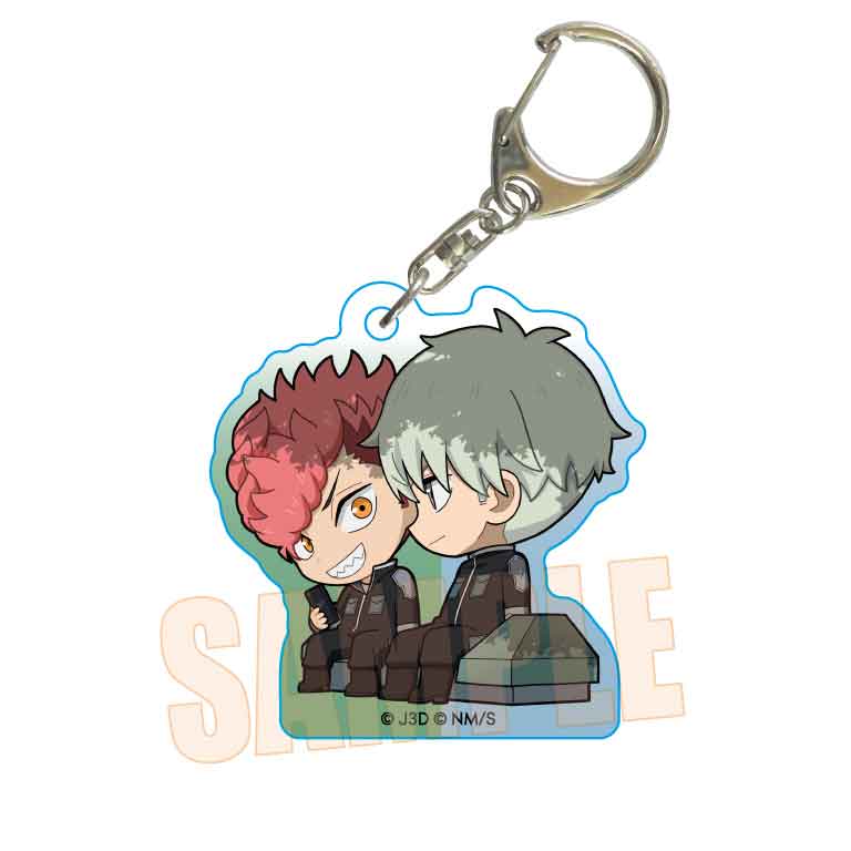 ぷちめもっ!アクリルキーホルダー 怪獣8号/市川 レノ&古橋 伊春 - official product image | AniSmile