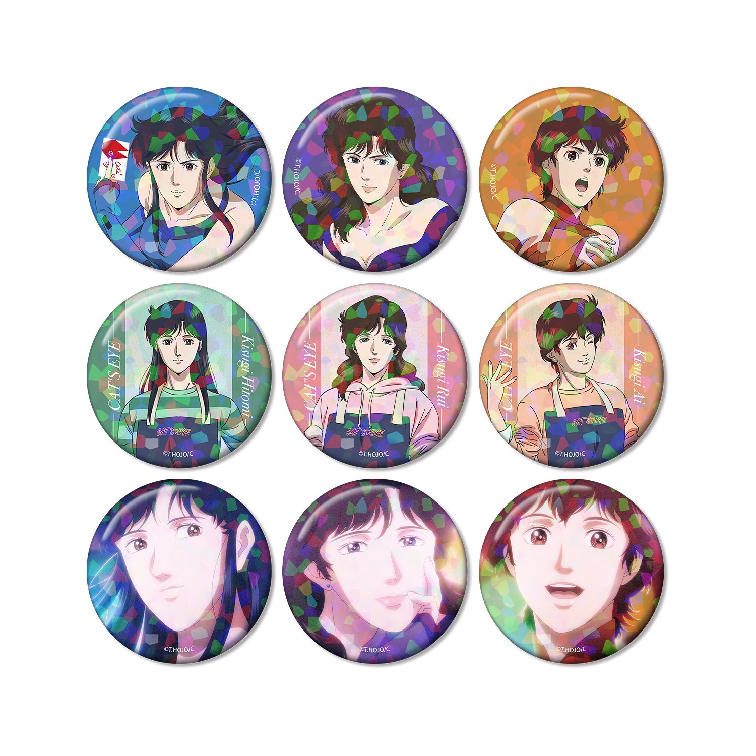 アニメ『キャッツ♥アイ』 トレーディングホログラム缶バッジ(単位/単品) - 公式商品画像 | AniSmile