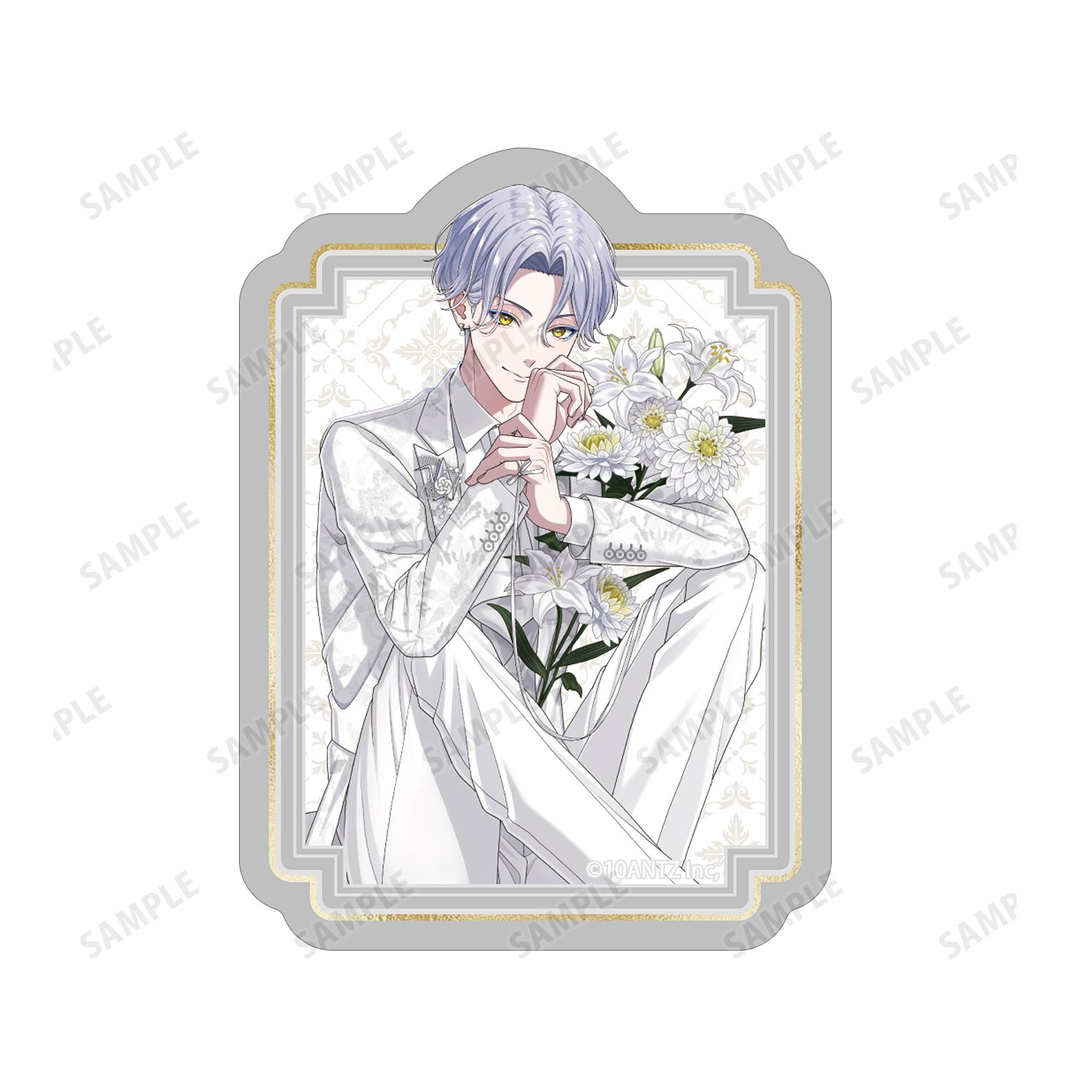 戦国 A LIVE 描き下ろし 上杉 謙信 3周年衣装ver. ダイカットステッカー2個セット 图片 4 | AniSmile