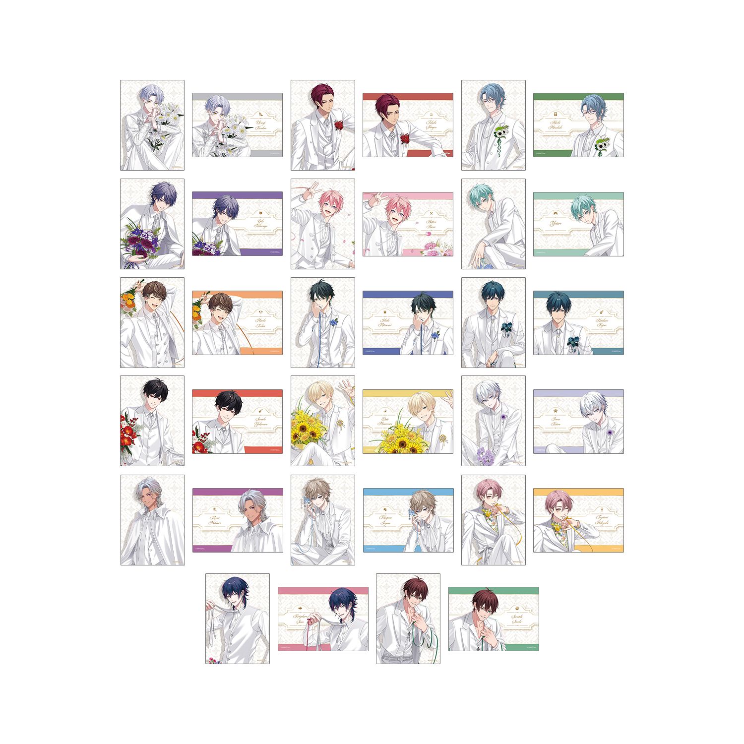 戦国 A LIVE 描き下ろし 3周年衣装ver. トレーディングブロマイド2枚セット(単位/単品) - AniSmile